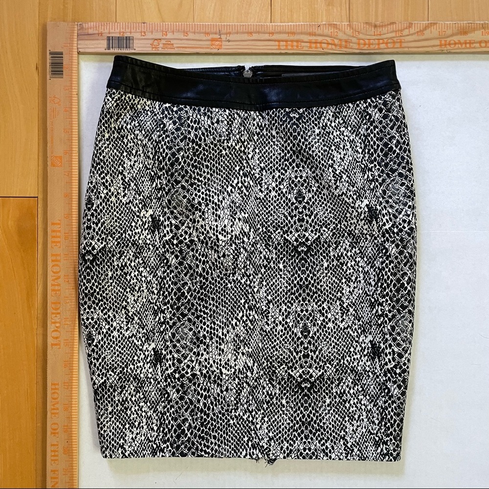 Guess Snakeskin Print Skirt